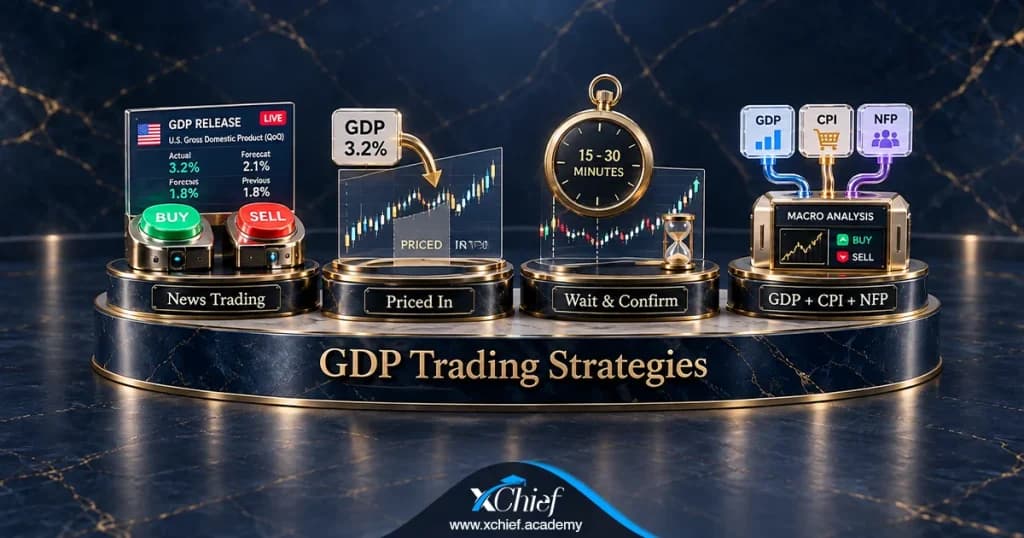 استراتژی معاملاتی هنگام انتشار خبر GDP