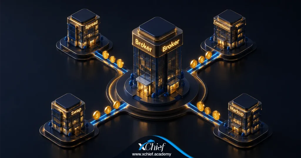 درآمد بروکر فارکس از کجاست؟